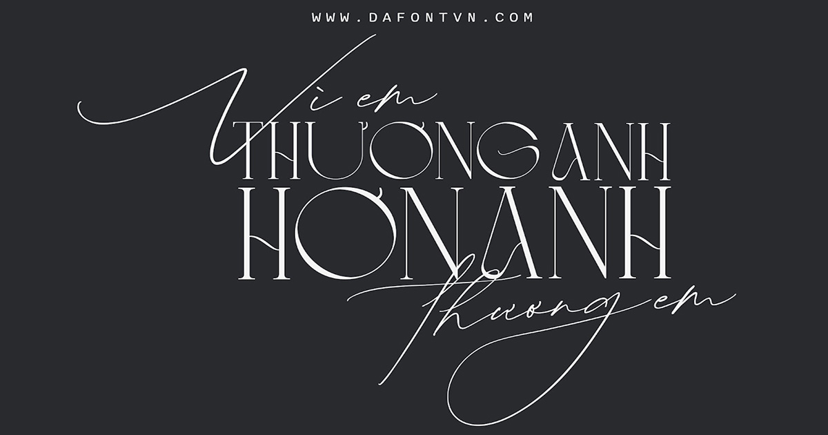 Font Việt Hóa - Simple Serenity (Font Đôi) Mang Phong Cách Hiện Đại Và Cổ Điển